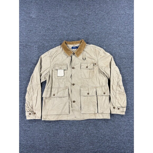 Polo Ralph Lauren Jacket Mens 2XL XXL Brown Field Hunting Fishing Sportsman $498 - Picture 1 of 14
